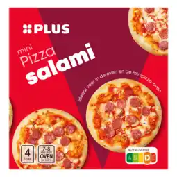 PLUS PLUS Mini pizza salami aanbieding