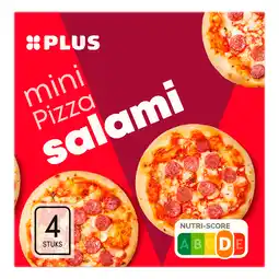 PLUS PLUS Mini pizza salami aanbieding