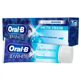 PLUS Oral-B 3D White Arctic Fresh 75ML aanbieding