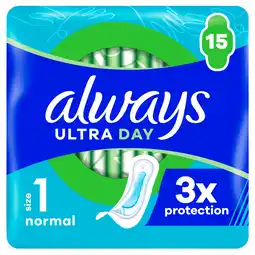 PLUS Always Ultra Day Normal SP 15ct aanbieding