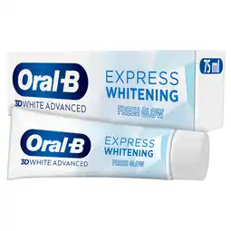PLUS Oral-B Tandpasta 3D White Advanced Express aanbieding