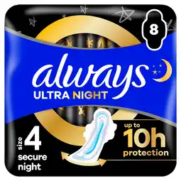 PLUS Always Ultra Secure Night SP 8ct aanbieding