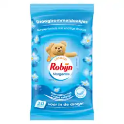 PLUS Robijn Droogtrommeldoekjes Morgenfris aanbieding