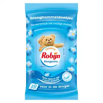 PLUS Robijn Droogtrommeldoekjes Morgenfris aanbieding