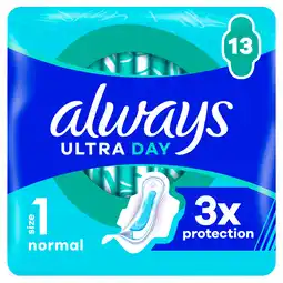 PLUS Always Ultra Day Normal + SP 13ct aanbieding