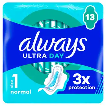 PLUS Always Ultra Day Normal + SP 13ct aanbieding