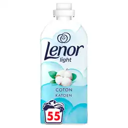 PLUS Lenor Light Wasverzachter katoen fris 55sc aanbieding