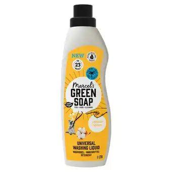 PLUS Marcel's Green Soap Vloeibaar wasmiddel universeel vanille aanbieding