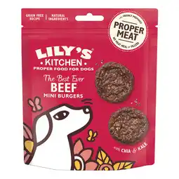 PLUS Lily's Kitchen dog the best ever beef mini burgers aanbieding