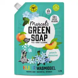 PLUS Marcel's Green Soap Wasmiddel nv Kleur Perzik 23sc aanbieding
