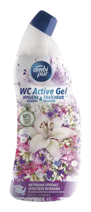 PLUS Ambipur WC Gel White Flowers aanbieding
