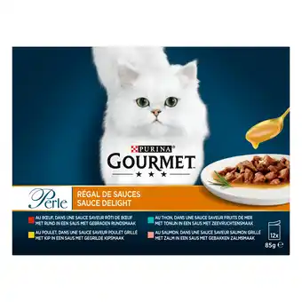 PLUS Gourmet Perle Sauce Delight kattenvoer in saus aanbieding