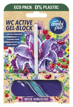 PLUS Ambipur Toiletblok Tri-gel Wild Hibiscus aanbieding