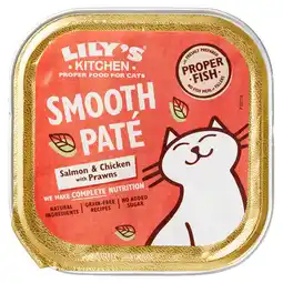 PLUS Lily's Kitchen Cat smooth Paté Catch of the Day kuip aanbieding