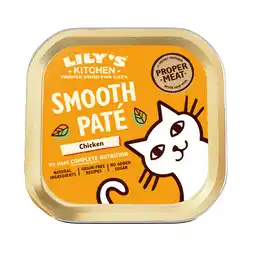 PLUS Lily's Kitchen cat smooth Paté Chicken aanbieding
