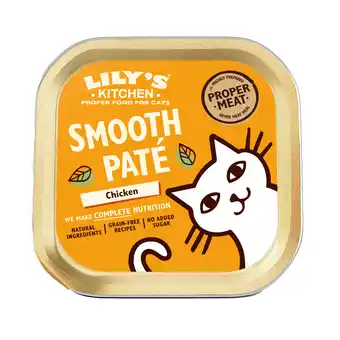 PLUS Lily's Kitchen cat smooth Paté Chicken aanbieding