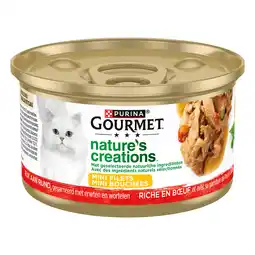 PLUS Gourmet Nature's Creations kattenvoer rund aanbieding