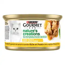 PLUS Gourmet Nature's Creations kattenvoer kip aanbieding