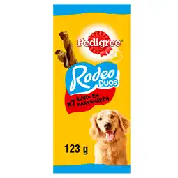 PLUS Pedigree Rodeo Duo's hondensnacks rund &kaas aanbieding