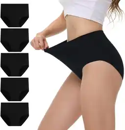 Amazon Onderbroeken Dames Katoen Hoge Taille Underwear Slips Ondergoed 5 stuks aanbieding