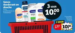 Kruidvat Sanex deodorant en douche aanbieding