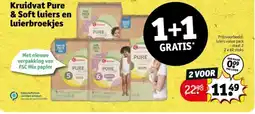 Kruidvat Kruidvat Pure & Soft luiers en luierbroekjes aanbieding