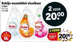 Kruidvat Robijn wasmiddel vloeibaar aanbieding