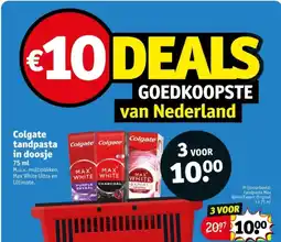 Kruidvat Colgate tandpasta in doosje aanbieding