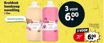 Kruidvat Kruidvat handzeep navulling aanbieding
