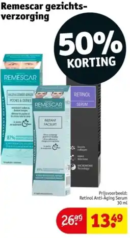 Kruidvat Remescar gezichtsverzorging aanbieding