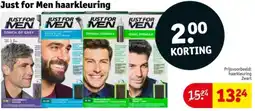 Kruidvat Just for Men haarkleuring aanbieding