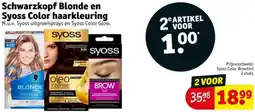 Kruidvat Schwarzkopf Blonde en Syoss Color haarkleuring aanbieding