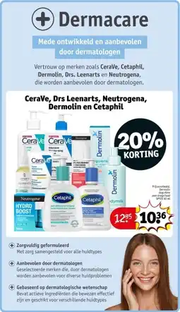 Kruidvat CeraVe, Drs Leenarts, Neutrogena, Dermolin en Cetaphil aanbieding