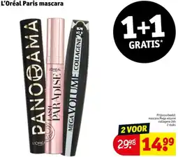 Kruidvat L'Oréal Paris mascara aanbieding