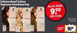 Kruidvat Schwarzkopf Crème Supreme haarkleuring aanbieding