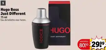 Kruidvat Hugo Boss Just Different aanbieding