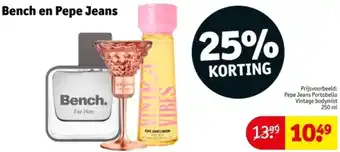 Kruidvat Bench en Pepe Jeans aanbieding