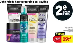 Kruidvat John Frieda haarverzorging en styling aanbieding