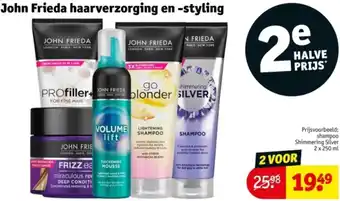 Kruidvat John Frieda haarverzorging en styling aanbieding