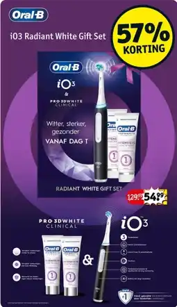 Kruidvat Oral-B i03 Radiant White Gift Set aanbieding