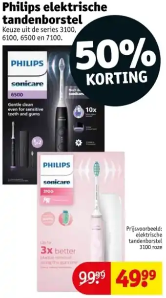 Kruidvat Philips elektrische tandenborstel aanbieding