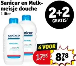 Kruidvat Sanicur en Melkmeisje douche aanbieding