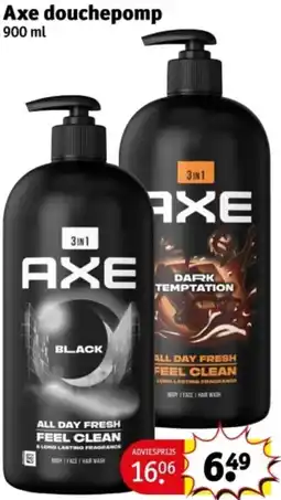 Kruidvat Axe douchepomp aanbieding