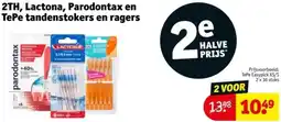 Kruidvat 2TH, Lactona, Parodontax en TePe tandenstokers en ragers aanbieding