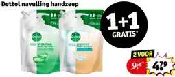 Kruidvat Dettol navulling handzeep aanbieding