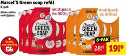 Kruidvat Marcel's Green soap refill aanbieding