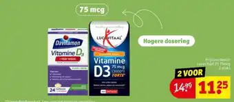 Kruidvat Vitamine D 75 mcg aanbieding