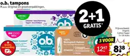 Kruidvat O.b. tampons aanbieding