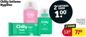 Kruidvat Chilly Intieme Hygiëne aanbieding