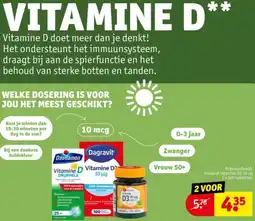 Kruidvat Vitamine D 10 mcg aanbieding
